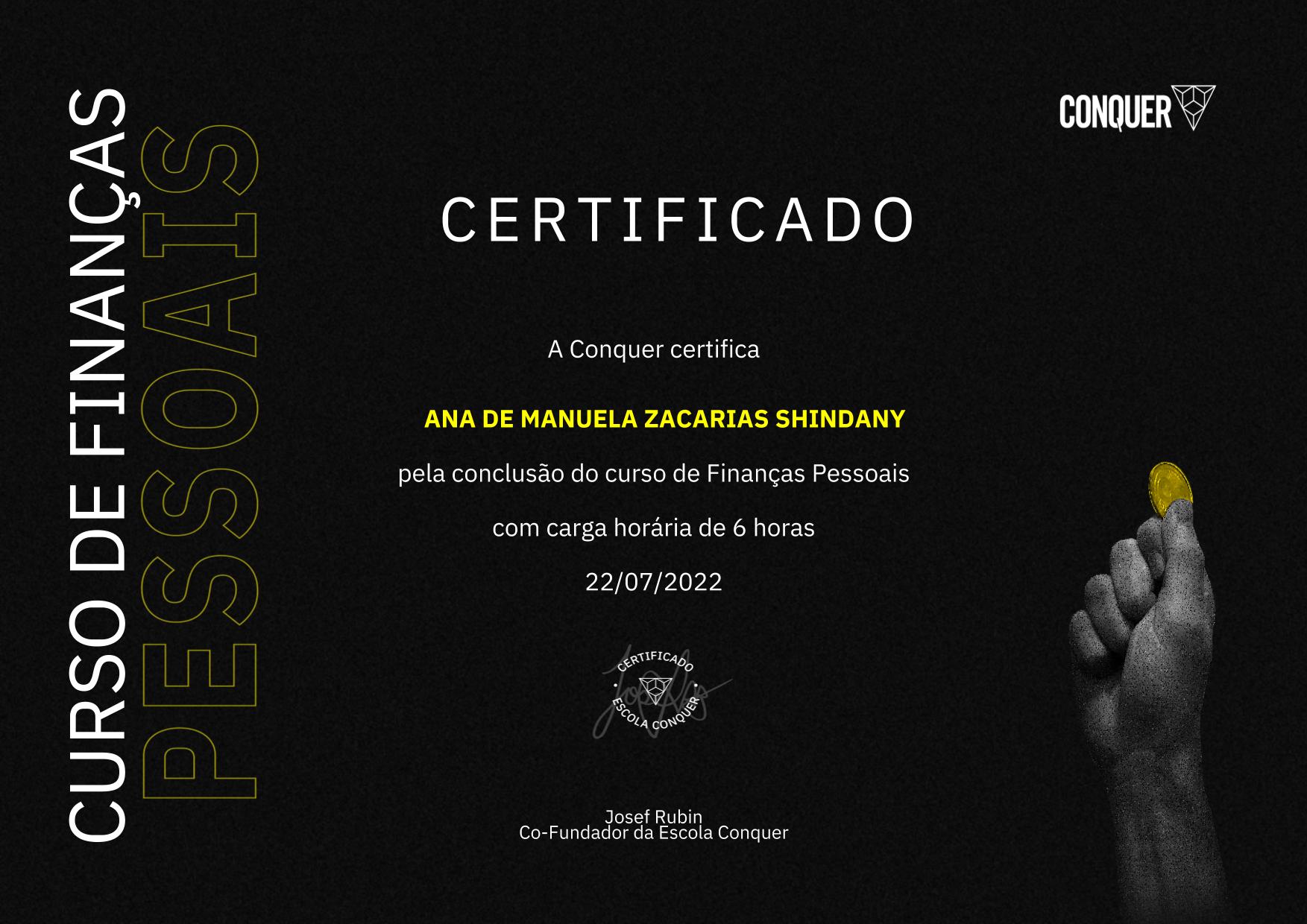 Certificado de Finanças Pessoais